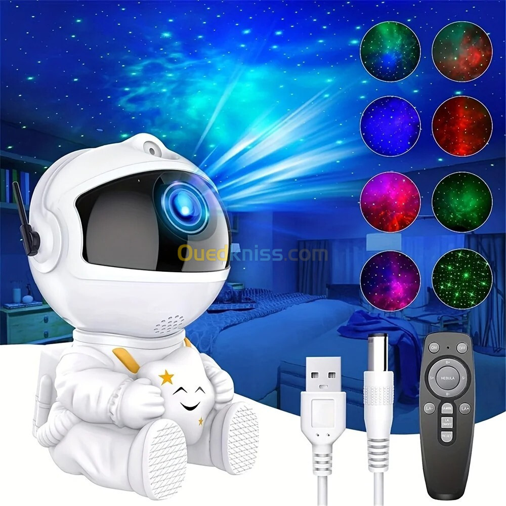 Projecteur LED Astronome Galaxy atmosphère étoilée مصباح رائد الفضاء