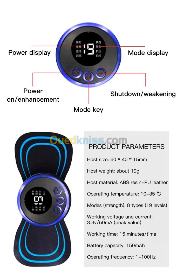 Mini masseur électrique Portable pour le cou