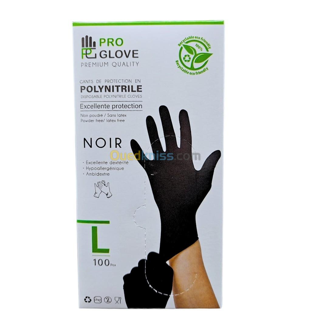 Paquet de 100 Pcs Gants de Protection en Polynitrile  Pro Glove