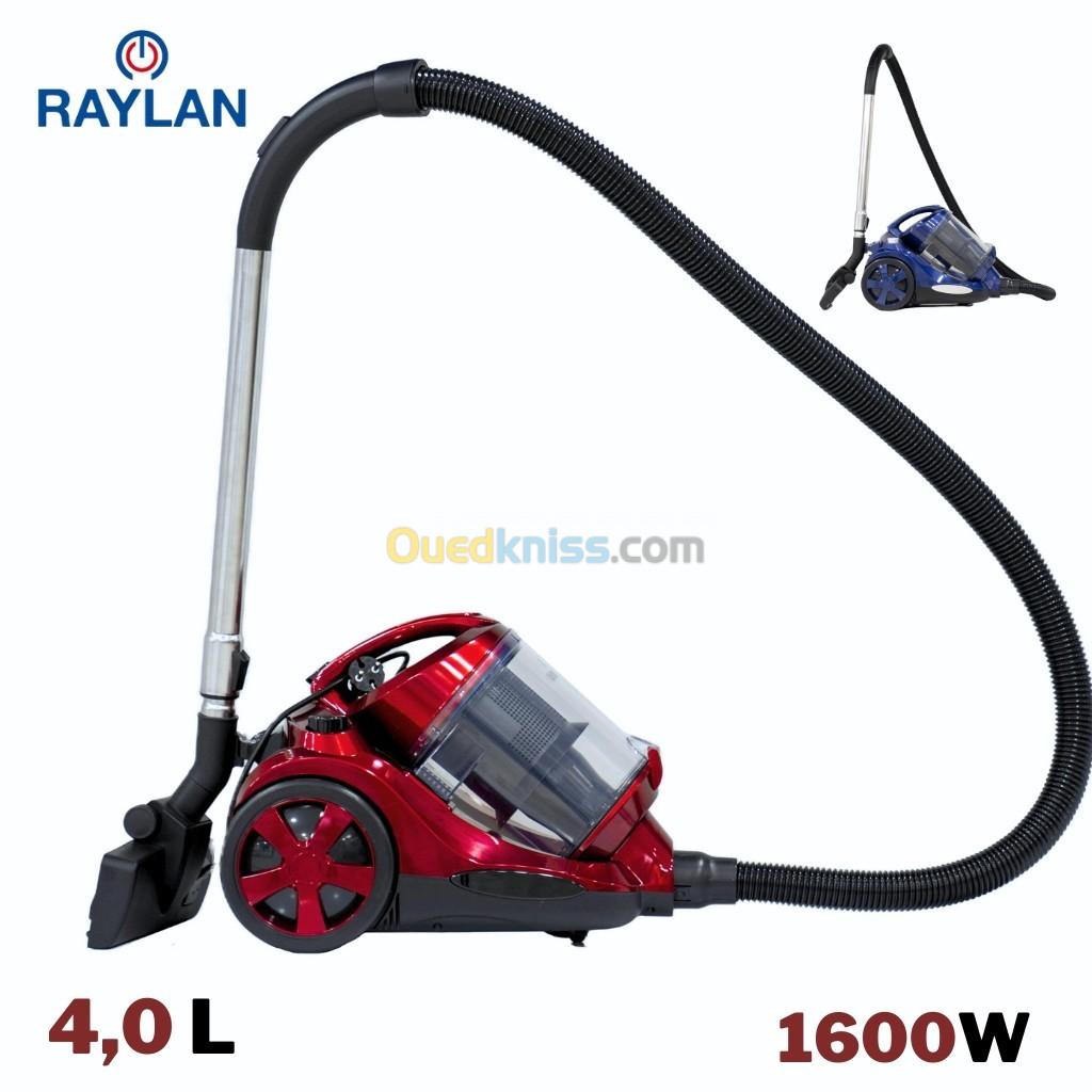 RAYLAN Aspirateur - 1600 Watts - Réservoir 4 Litres Moteur en aluminium avec contrôle de vitesse