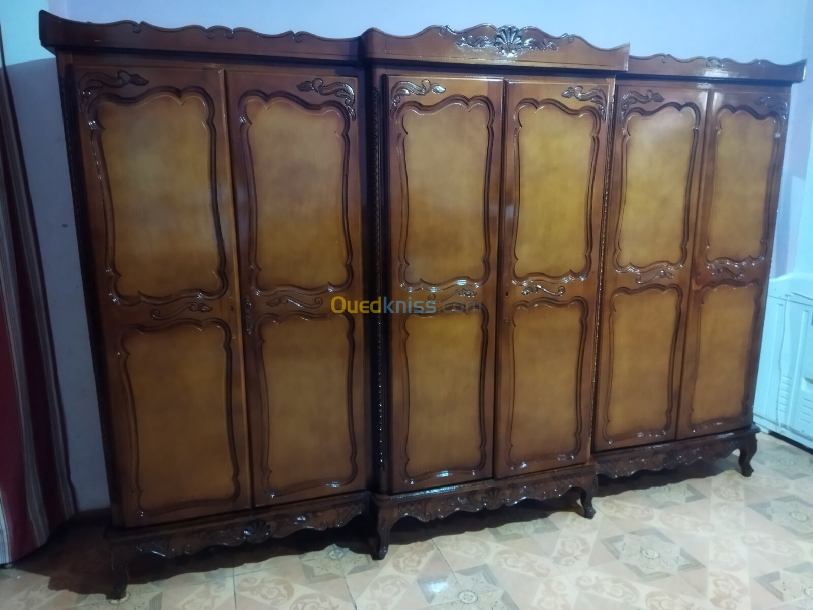 Armoire 6 porte bois hêtre 