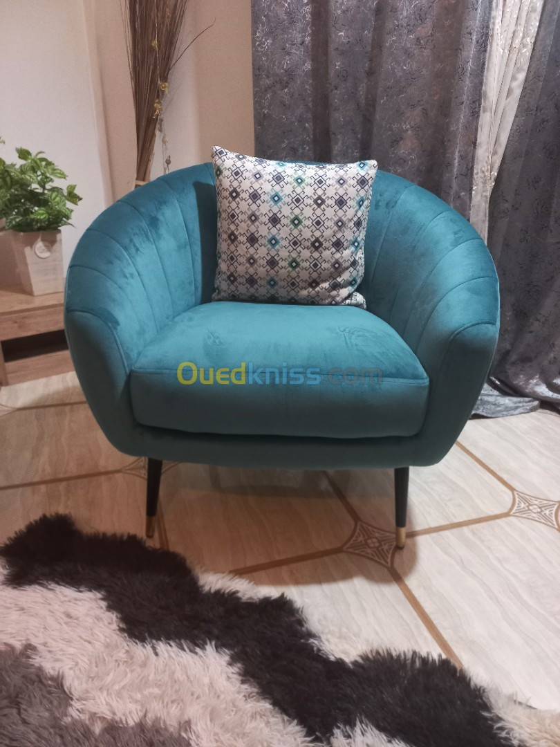 Fauteuil bleu 