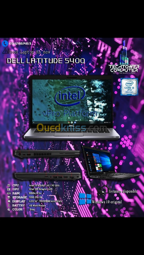 Dell latitude 5400 i5 8eme gen