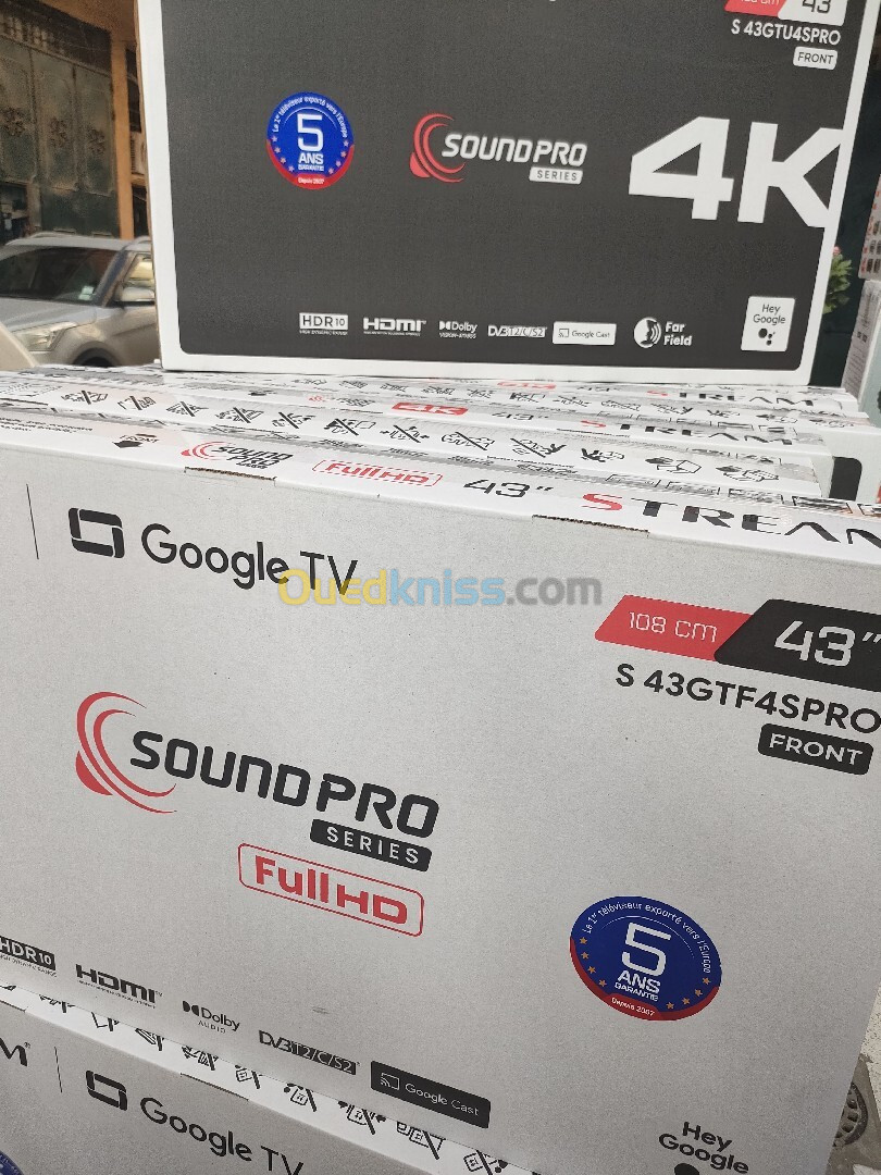 TV STREAM 43" 4K GOOGLE TV SOUNDPLUS 