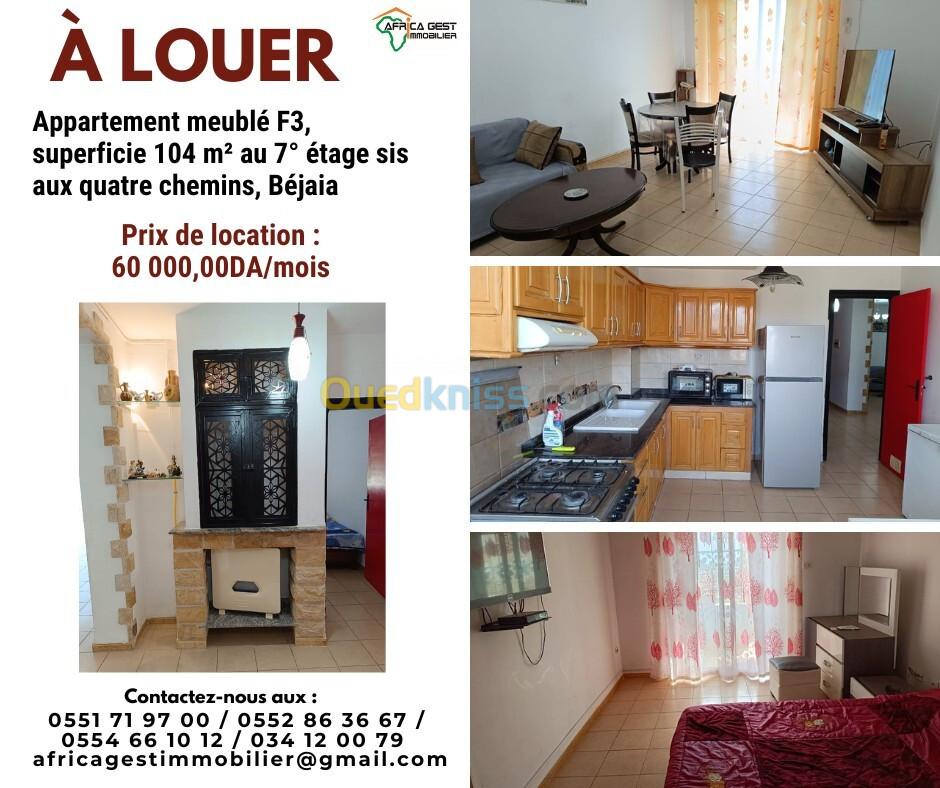 Location Appartement F3 Béjaïa Bejaia