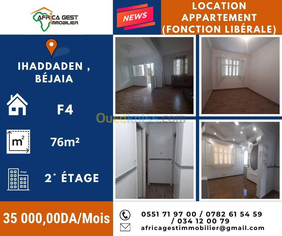 Location bien immobilier Béjaïa Bejaia