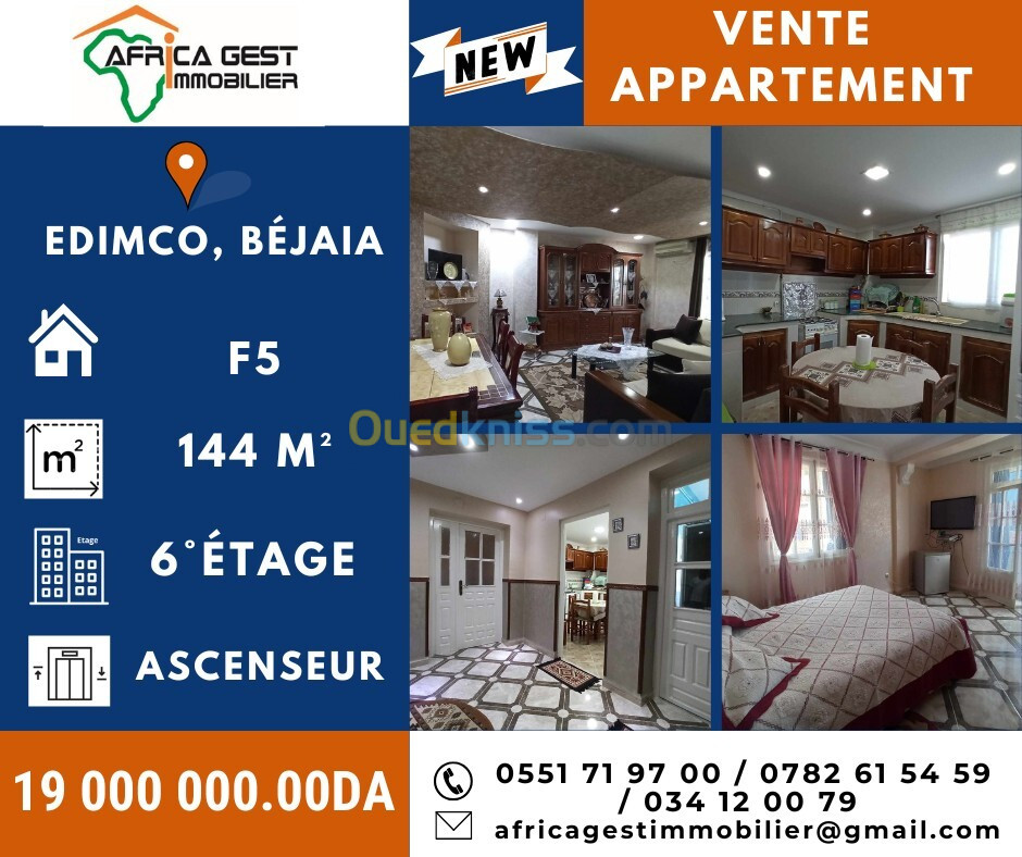 Vente Appartement F4 Béjaïa Bejaia