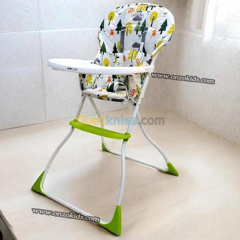 Chaise haute fixe pliable pour bébé | Bébé love