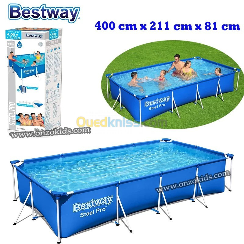 Piscine Tubulaire 400 x 211 x 81 cm -BESTWAY