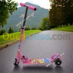 Trottinette pliable en aluminium avec roues lumineuses pour enfant