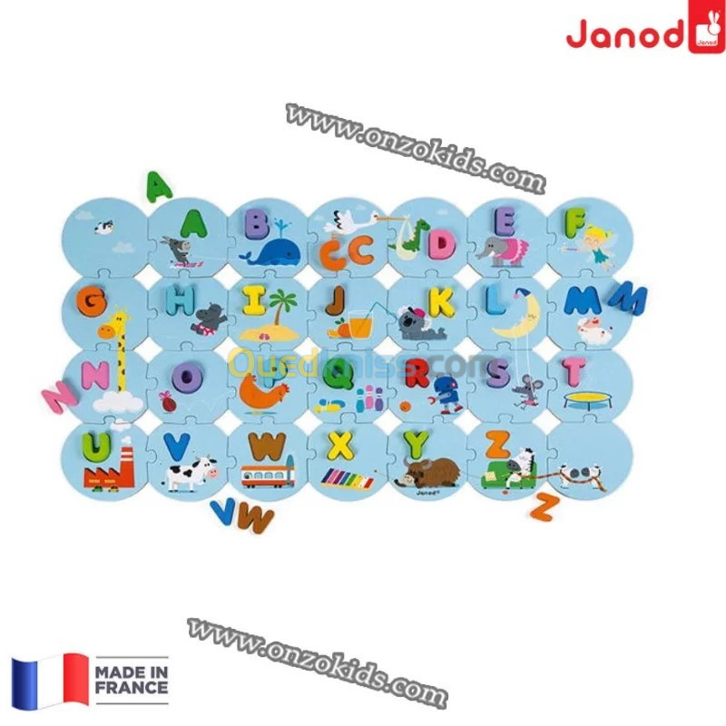 jeux éducatif Puzzle japprends lalphabet  Janod