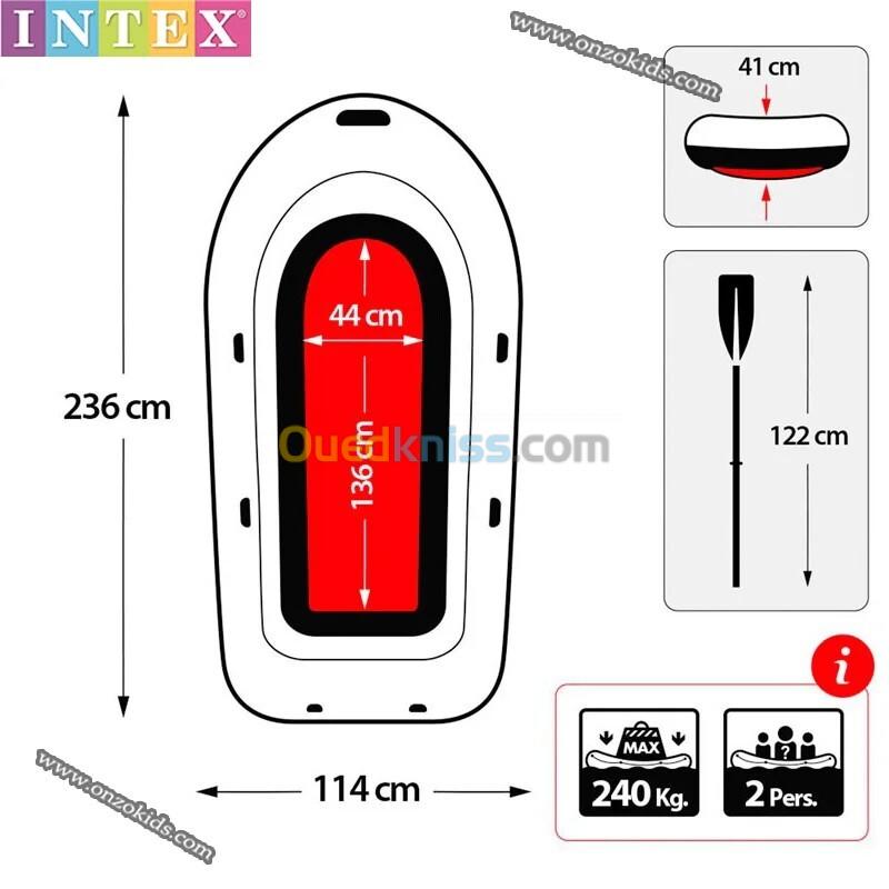 Bateau Pneumatique Gonflable Seahawk 2 - INTEX