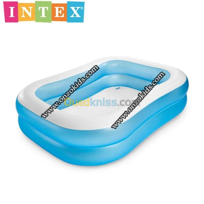 Piscine avec deux anneaux gonflables 203 x 152 x 48 cm | Intex