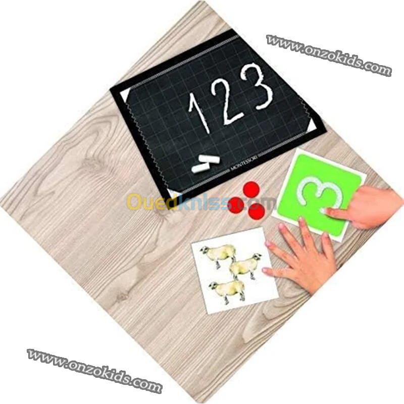 Jeu d'apprentissage de chiffre Montessori