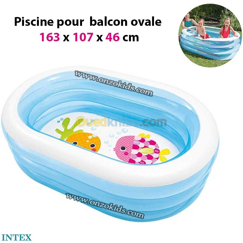 Piscine pour balcon ovale 163 x 107 x 46 cm | Intex