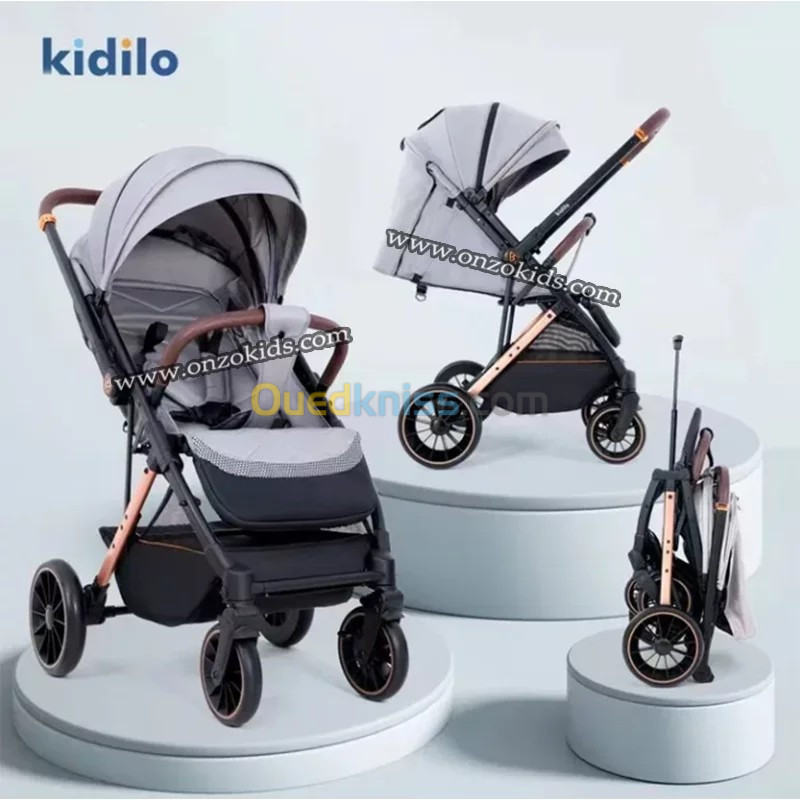 Poussette compacte réversible pour bébé | Kidilo