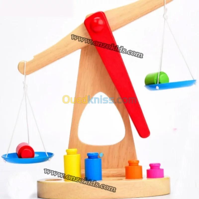 jeux éducatif Balance Numérique en Bois pour Bébé