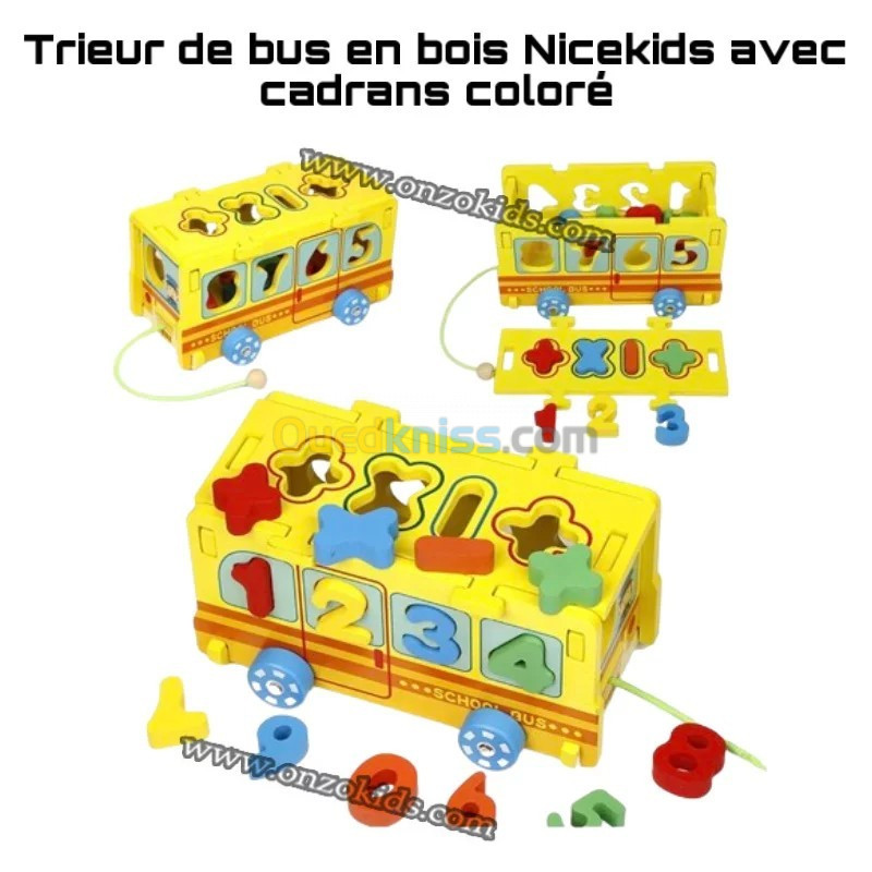 Jouets de bus scolaire pour enfants, véhicule de Algeria