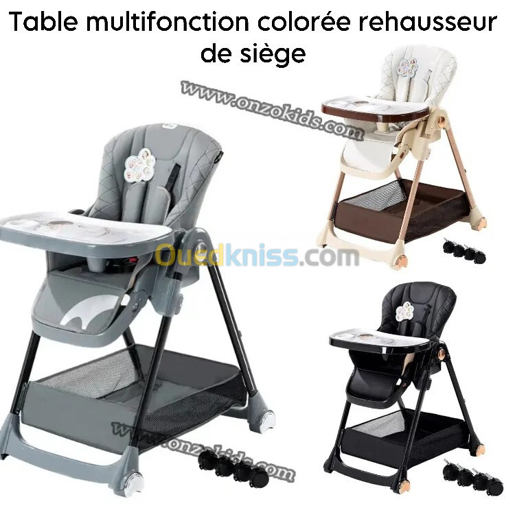 Chaise haute réglable Multipostions pour bébé - Kidilo