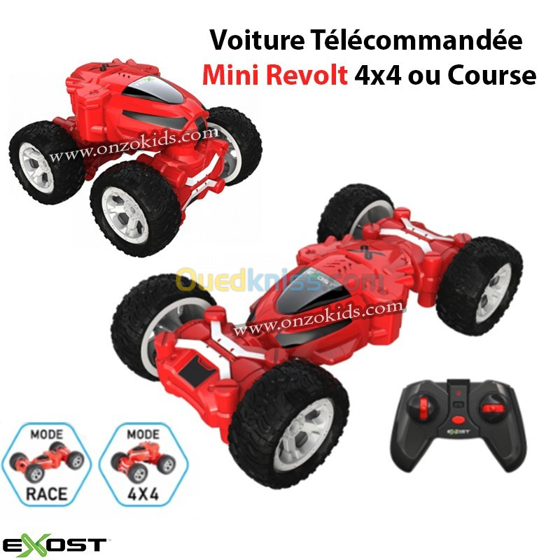 Voiture Télécommandée Mini Revolt 4x4 ou Course - EXOST