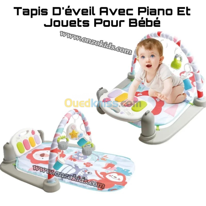 Tapis D'éveil Avec Piano Et Jouets Pour Bébé