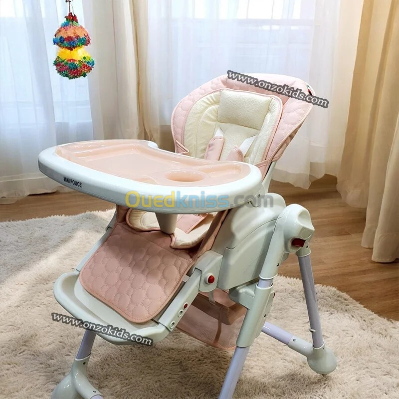 Chaise Haute bébé avec balançoire 2en1 - Mini pouce