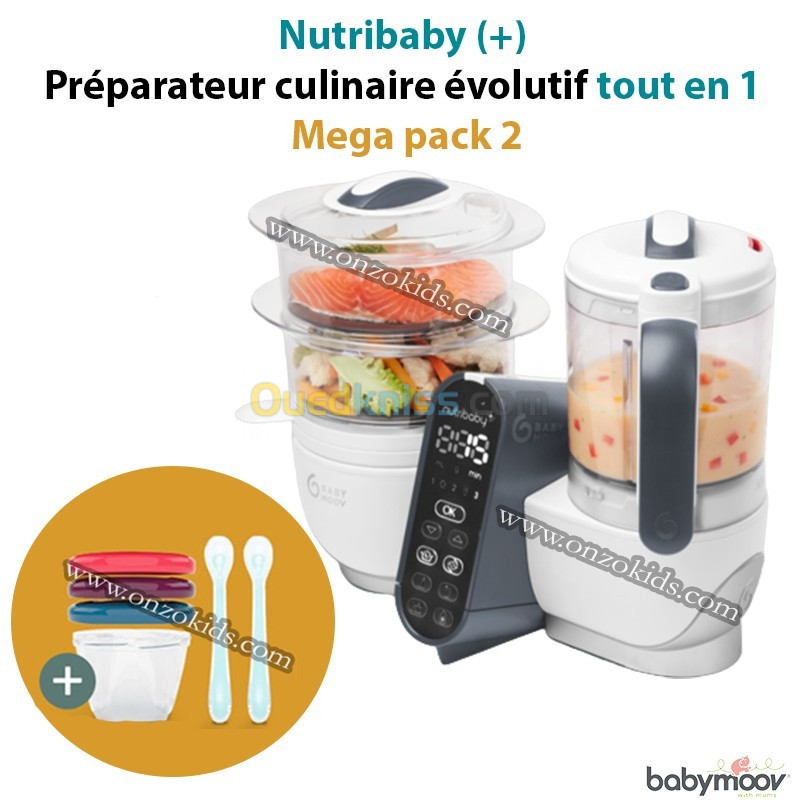 Nutribaby (+) Préparateur culinaire évolutif tout en 1 - Mega pack 2 - Babymoov