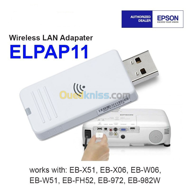 エプソン プロジェクター Wi-Fi 無線LANユニット ELPAP10 - PC周辺機器