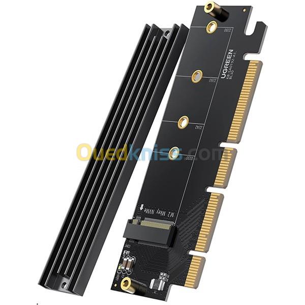 Adaptateur PCIe vers SSD M.2 UGREEN, REF : 30715