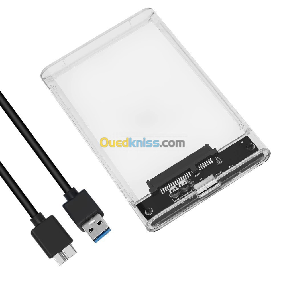 Rack Boîtier De Disque Dur HDD SSD Transparent 2.5 CAPSYS - Alger