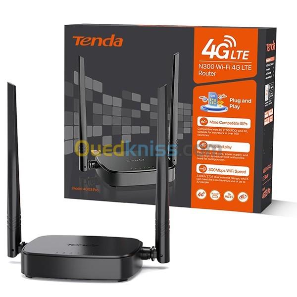 Tenda Routeur 4G03 PRO , Box 4G WiFi, Routeur SIM LTE 150 Mpbs, Modem 4G san Fil