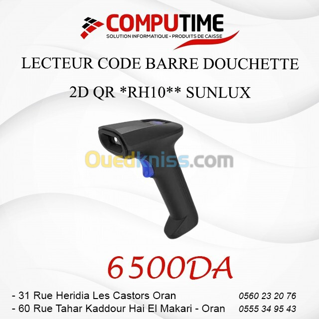 Lecteur code barre douchette 2D QR *RH10** SUNLUX