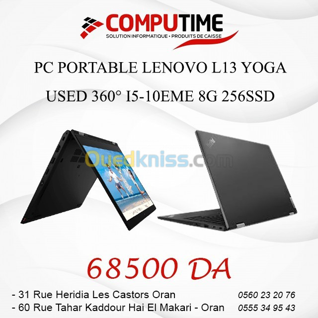 PC PORTABLE LENOVO L13 YOGA USED 360 I5-10EME 8G 256SSD