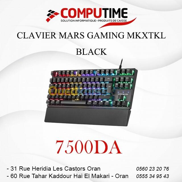 CLAVIER MARS GAMING MKXTKL BLACK