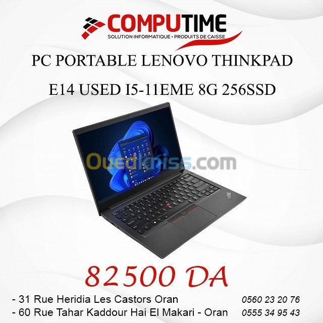 PC PORTABLE LENOVO THINKPAD E14 USED I5-11EME 8G 256SSD