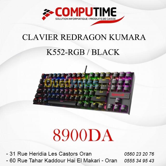 CLAVIER REDRAGON KUMARA K552-RGB / BLACK 