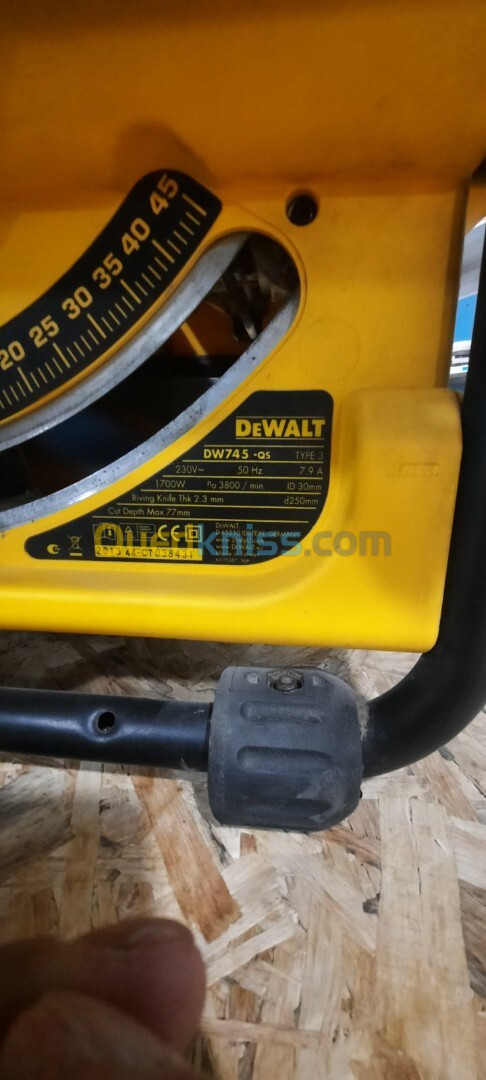 Dewalt scie atabl modification gide