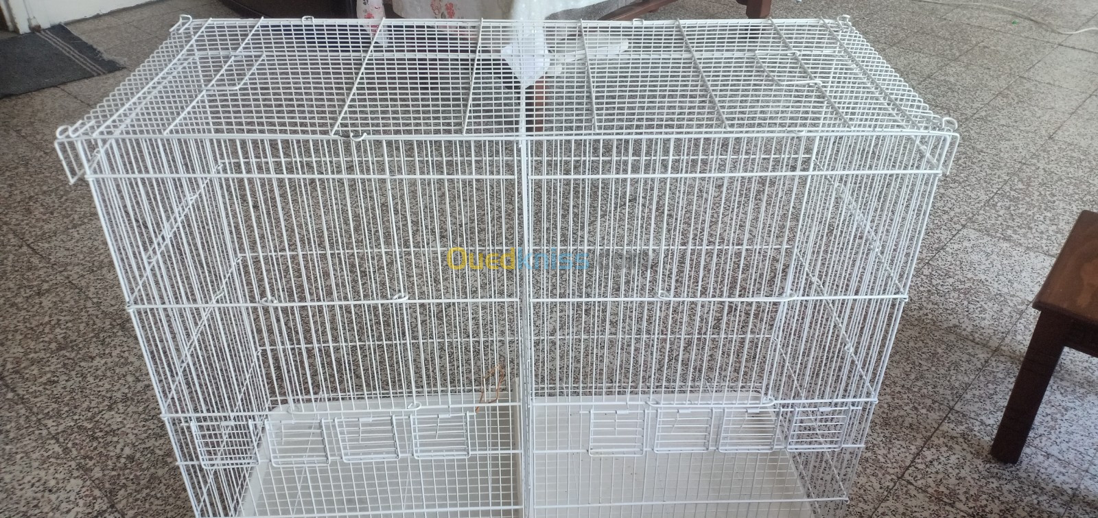 Cage double pour oiseaux 