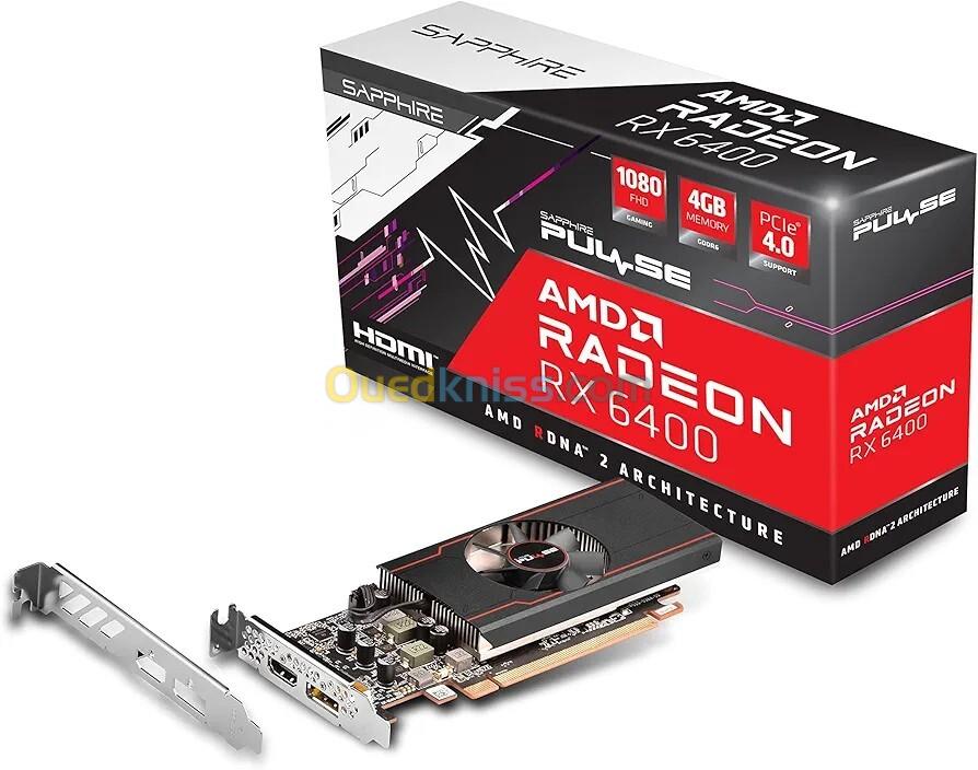 Sapphire Pulse AMD Radeon RX 6400 4GDDR6 Low Profile 