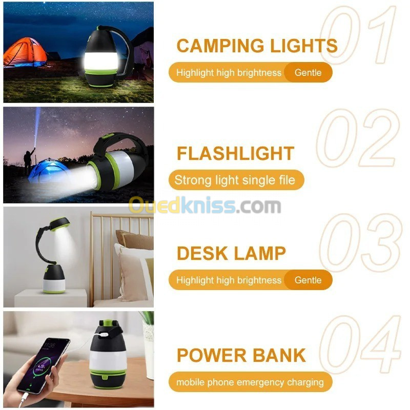 lm ;Lampe de camping à LED multifonctions Lampe de