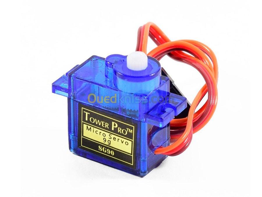 Micro Servo Moteur SG90 9G 180 degrés Bleu 5V pour Arduino 