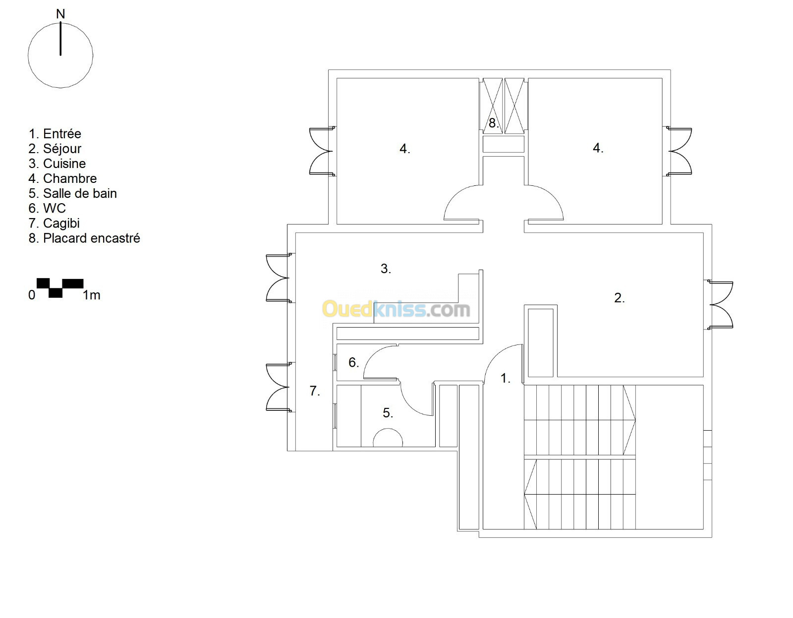 Location Appartement F3 Alger Said hamdine