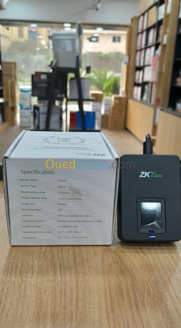 Lecteur d'empreinte ZKTeco pour enrôlement, connexion USB