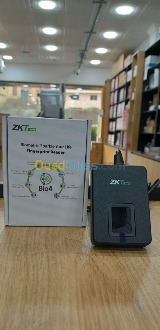 Lecteur d'empreinte ZKTeco pour enrôlement, connexion USB