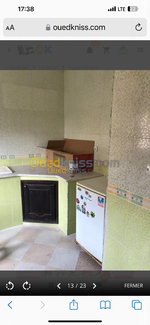 Location Appartement F4 Alger Ain benian