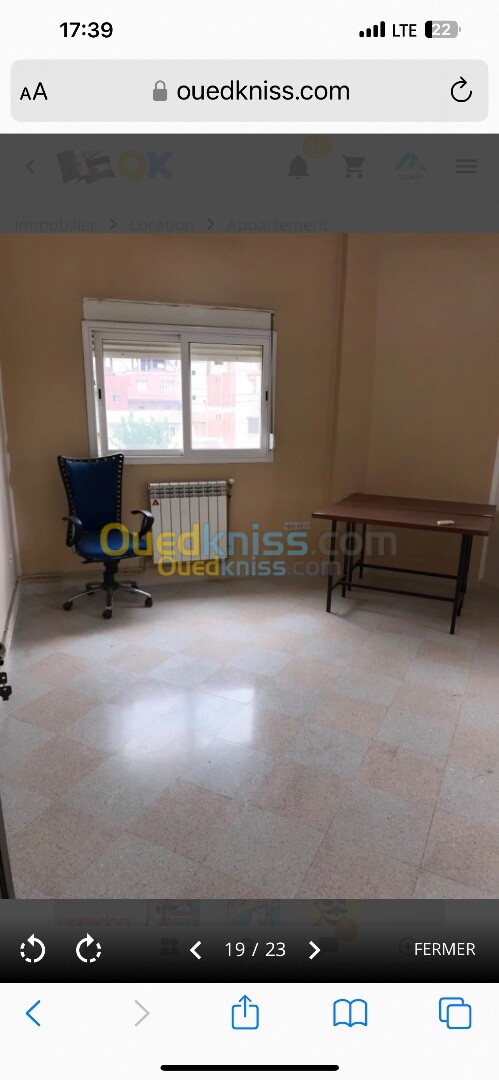 Location Appartement F4 Alger Ain benian