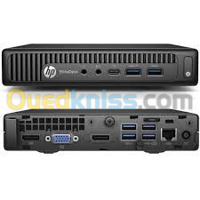 UNITE CENTRALE HP EliteDesk 800 G2 Desktop Mini UNITE CENTRAL I3 6ème-8GB 512 SSD