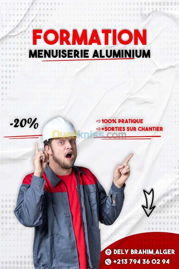 formation en menuiserie aluminium