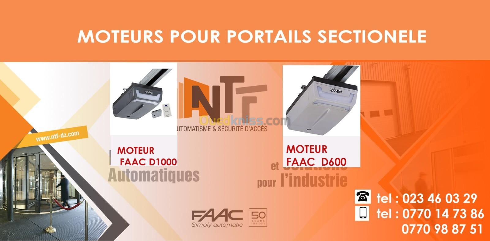        MOTEURS POUR PORTAILS SECTIONELE