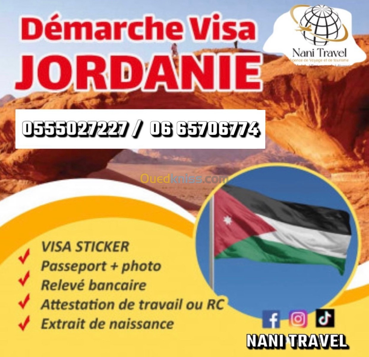 Visa Oman / visa Jordanie 